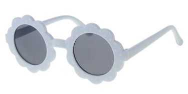 Round sunglasses for children 0-4 years - Blue with dots